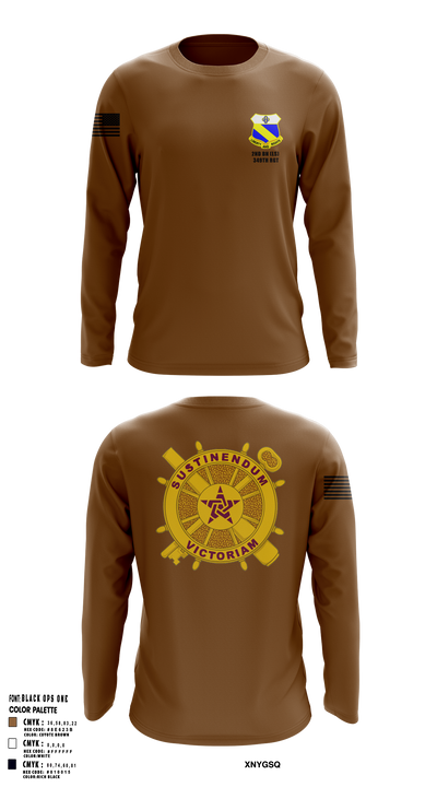 2nd BN (LS) 349th RGT 90715195 Long Sleeve Performance Shirt 103