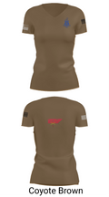 Pershing Rifles Troop L-1 10347059 Women's Short Sleeve V-neck Shirt - 8