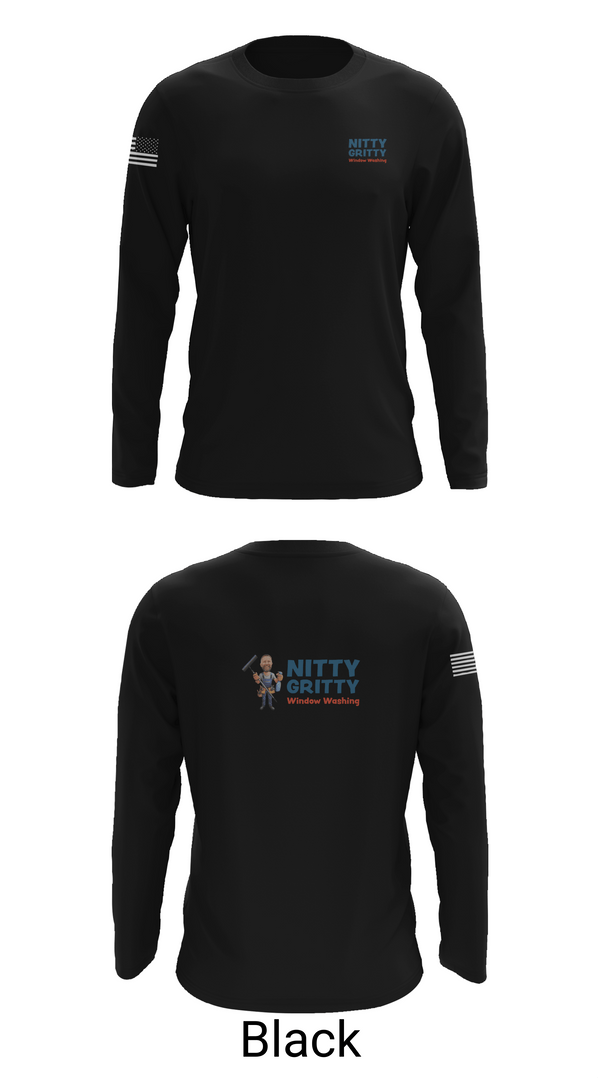 Long Sleeve Performance Shirt, Nitty Gritty Window washing, , Teamtime, Team time, sublimation, custom sports apparel, team uniforms, spirit wear, spiritwear, sports uniforms, custom shirts, team store, custom team store, fundraiser sports, apparel fundraiser