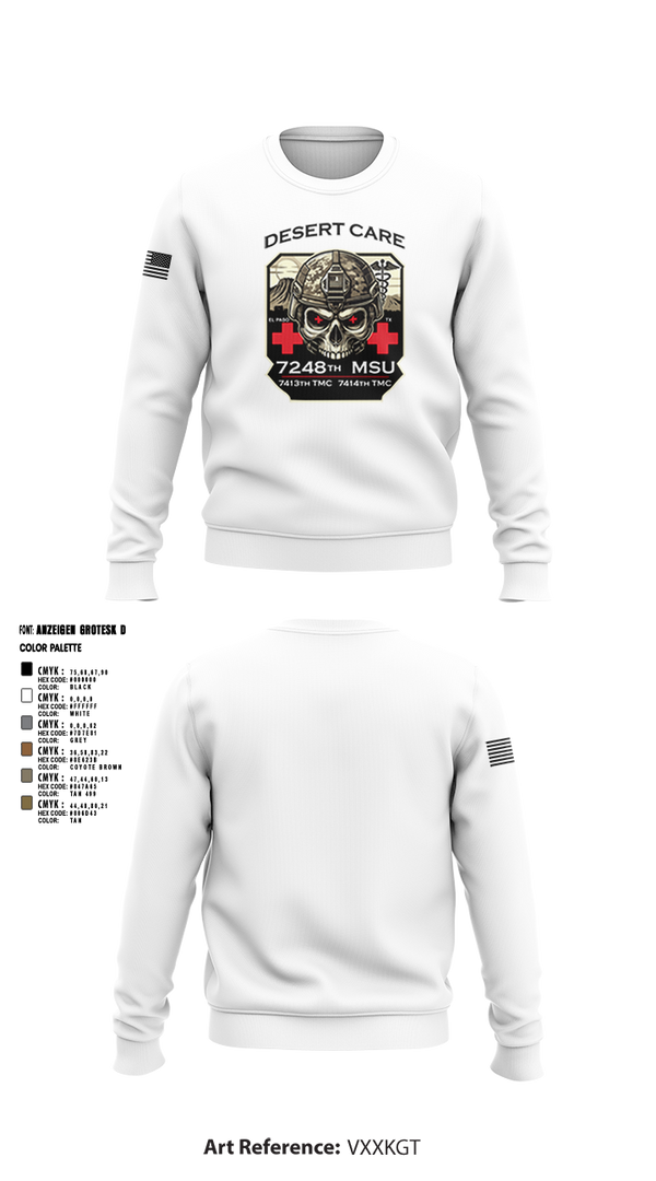 Crew Neck Sweatshirt, 7248th MSU, , Teamtime, Team time, sublimation, custom sports apparel, team uniforms, spirit wear, spiritwear, sports uniforms, custom shirts, team store, custom team store, fundraiser sports, apparel fundraiser