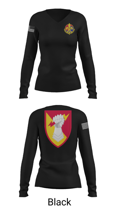 38th ADA BDE 15274491 Women's Long Sleeve V-neck Shirt - 37