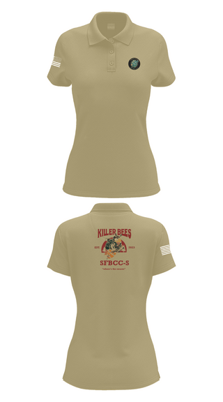 Womens Short Sleeve Performance Polo, 1SFG(A), 3rd BN, BSC, , Teamtime, Team time, sublimation, custom sports apparel, team uniforms, spirit wear, spiritwear, sports uniforms, custom shirts, team store, custom team store, fundraiser sports, apparel fundraiser