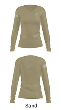 Chosen Co. 1-102D INF 80569563 Women's Long Sleeve V-neck Shirt - 97