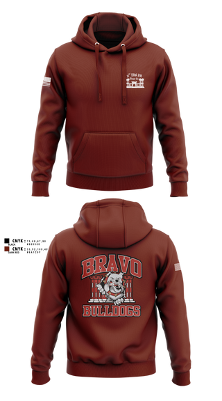 Hoodie, Bravo Company “Bulldogs” 31st Engineer Battalion, , Teamtime, Team time, sublimation, custom sports apparel, team uniforms, spirit wear, spiritwear, sports uniforms, custom shirts, team store, custom team store, fundraiser sports, apparel fundraiser