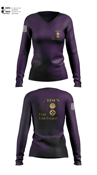48 Hour Film Project 51622161 Women's Long Sleeve V-neck Shirt - 1