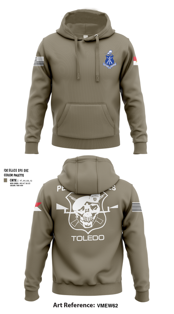 Hoodie, Pershing Rifles Troop L-1, , Teamtime, Team time, sublimation, custom sports apparel, team uniforms, spirit wear, spiritwear, sports uniforms, custom shirts, team store, custom team store, fundraiser sports, apparel fundraiser