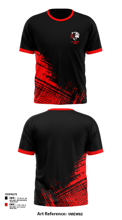 EPC Warriors Tennis 18527481 Short Sleeve Performance Shirt - 52