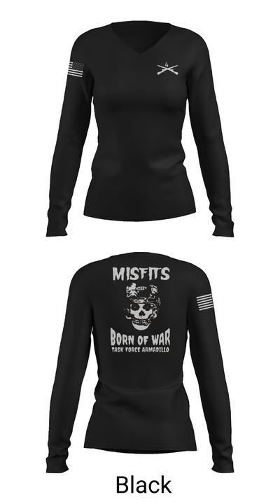 4th platoon misfits 6678865 Women's Long Sleeve V-neck Shirt - 37