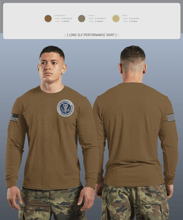 Long Sleeve Performance Shirt, PREVENTATIVE MEDICINE, , Teamtime, Team time, sublimation, custom sports apparel, team uniforms, spirit wear, spiritwear, sports uniforms, custom shirts, team store, custom team store, fundraiser sports, apparel fundraiser