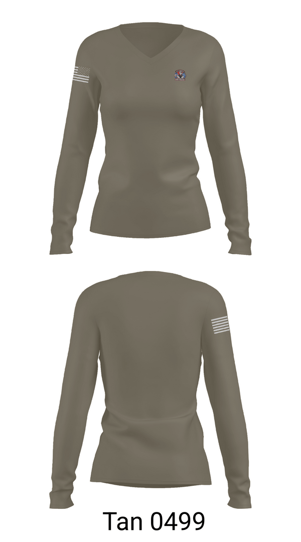 Womens Long Sleeve Vneck Shirt, South Farmingdale Fire Department, , Teamtime, Team time, sublimation, custom sports apparel, team uniforms, spirit wear, spiritwear, sports uniforms, custom shirts, team store, custom team store, fundraiser sports, apparel fundraiser