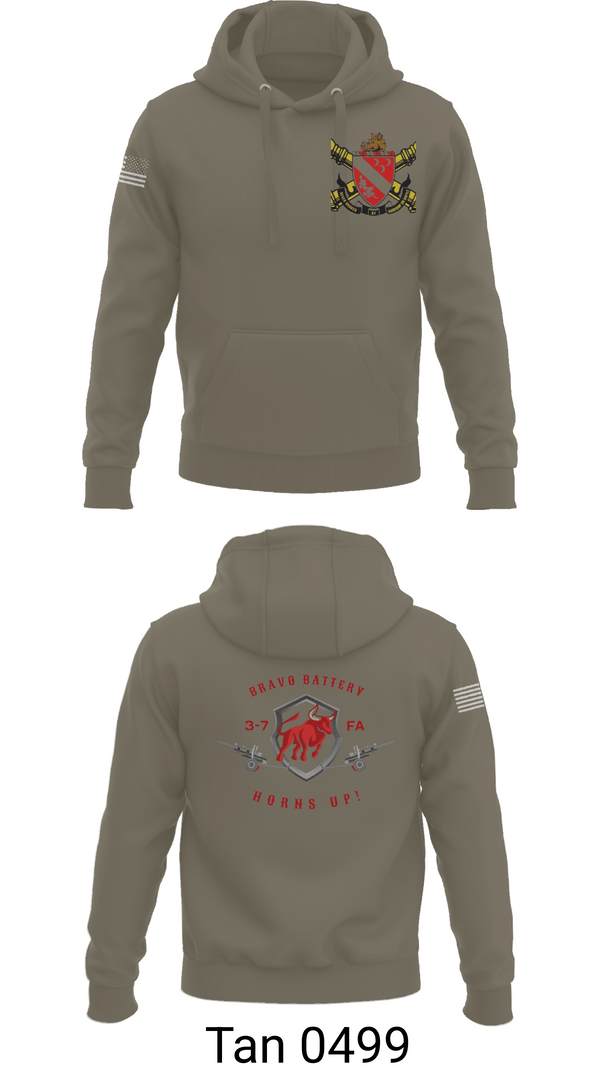 Hoodie, Bravo Battery 3-7 FA, Army, Teamtime, Team time, sublimation, custom sports apparel, team uniforms, spirit wear, spiritwear, sports uniforms, custom shirts, team store, custom team store, fundraiser sports, apparel fundraiser