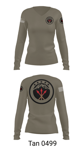 Womens Long Sleeve Vneck Shirt, 593rd esc, , Teamtime, Team time, sublimation, custom sports apparel, team uniforms, spirit wear, spiritwear, sports uniforms, custom shirts, team store, custom team store, fundraiser sports, apparel fundraiser