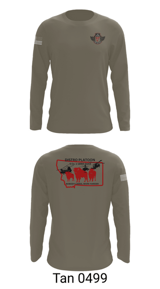 Long Sleeve Performance Shirt, E co. 1-189th, , Teamtime, Team time, sublimation, custom sports apparel, team uniforms, spirit wear, spiritwear, sports uniforms, custom shirts, team store, custom team store, fundraiser sports, apparel fundraiser