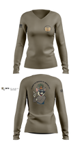 MWOBC 001-25 3981532 Women's Long Sleeve V-neck Shirt - 1