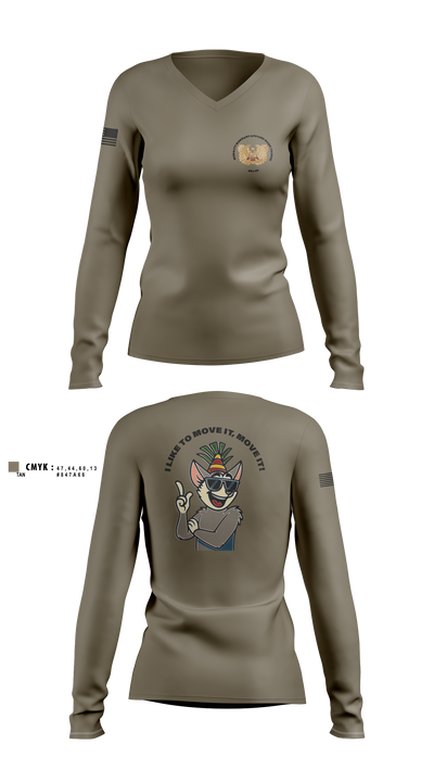 MWOBC 001-25 3981532 Women's Long Sleeve V-neck Shirt - 1