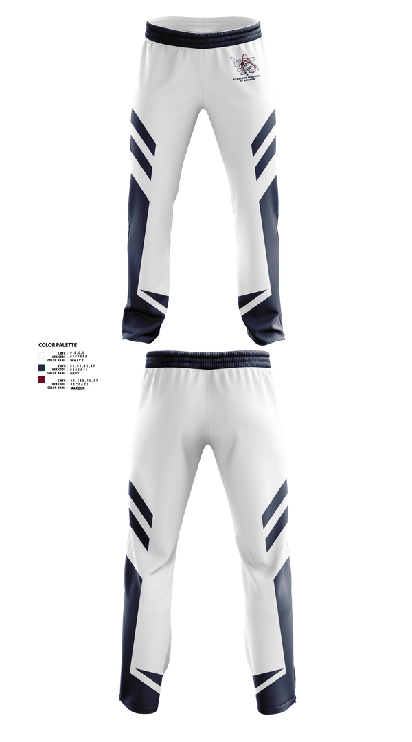 Sweatpants, Syracuse Academy of Science Track and Field, Track & Field, Teamtime, Team time, sublimation, custom sports apparel, team uniforms, spirit wear, spiritwear, sports uniforms, custom shirts, team store, custom team store, fundraiser sports, apparel fundraiser