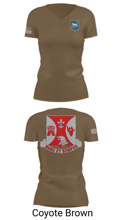 2/196th RTI 78936659 Women's Short Sleeve V-neck Shirt - 8