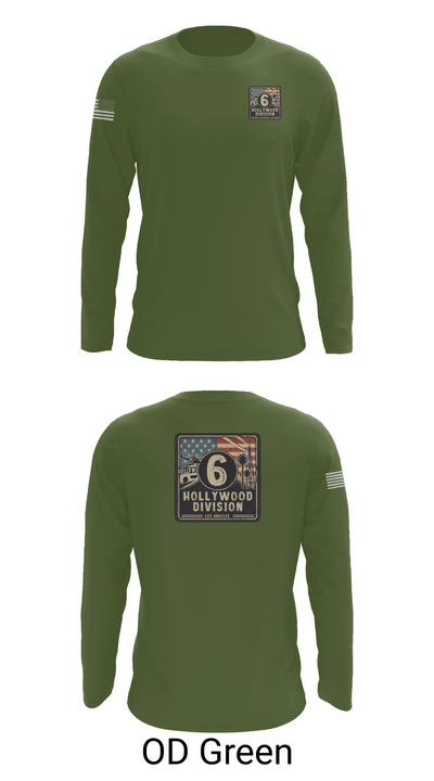 Hollywood Division 53010755 Long Sleeve Performance Shirt 44