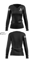 Modern Sword 87973299 Women's Long Sleeve V-neck Shirt - 1