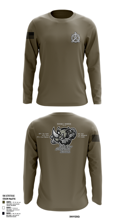Rocket Rhinos 9238084 Long Sleeve Performance Shirt 106