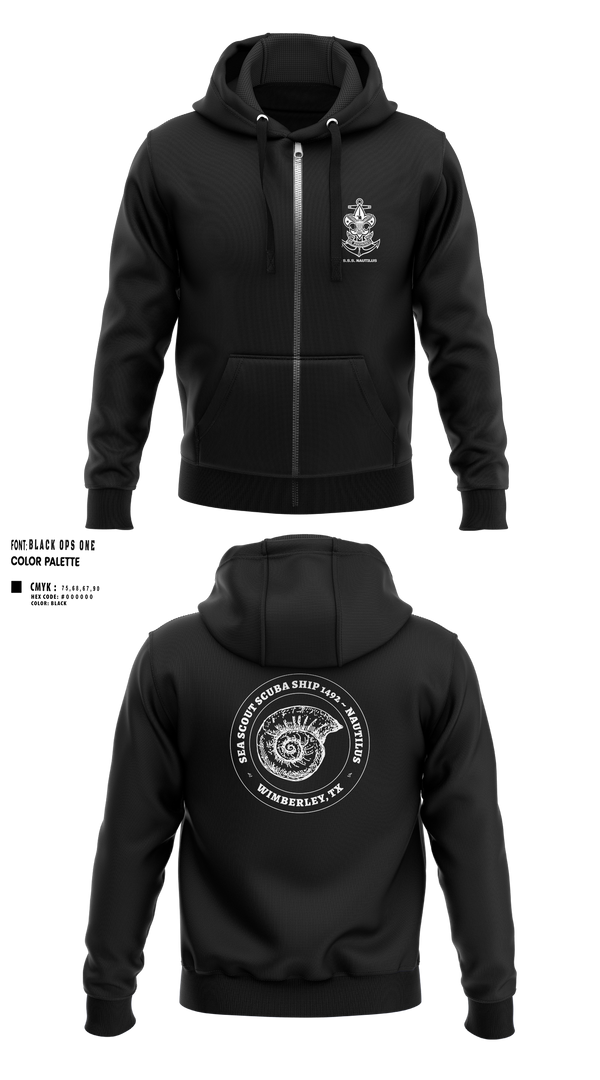 Zip Hoodie, Scuba Ship 1492, Swimming, Teamtime, Team time, sublimation, custom sports apparel, team uniforms, spirit wear, spiritwear, sports uniforms, custom shirts, team store, custom team store, fundraiser sports, apparel fundraiser
