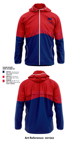 Windbreaker, McClintock Chargers Badminton, Spirit Store, Teamtime, Team time, sublimation, custom sports apparel, team uniforms, spirit wear, spiritwear, sports uniforms, custom shirts, team store, custom team store, fundraiser sports, apparel fundraiser