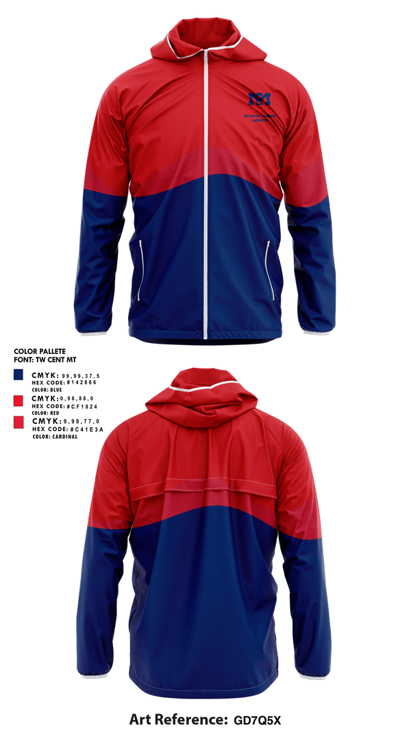 Windbreaker, McClintock Chargers Badminton, Spirit Store, Teamtime, Team time, sublimation, custom sports apparel, team uniforms, spirit wear, spiritwear, sports uniforms, custom shirts, team store, custom team store, fundraiser sports, apparel fundraiser