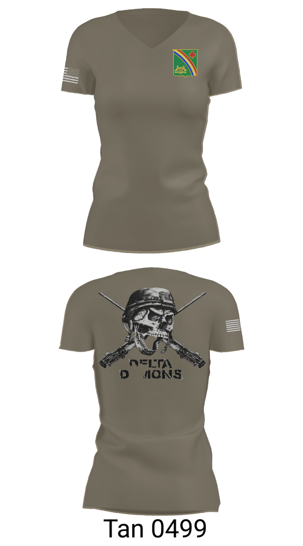 Womens Short Sleeve Vneck Shirt, 1st Battalion 69th Infantry Regiment, Army, Teamtime, Team time, sublimation, custom sports apparel, team uniforms, spirit wear, spiritwear, sports uniforms, custom shirts, team store, custom team store, fundraiser sports, apparel fundraiser