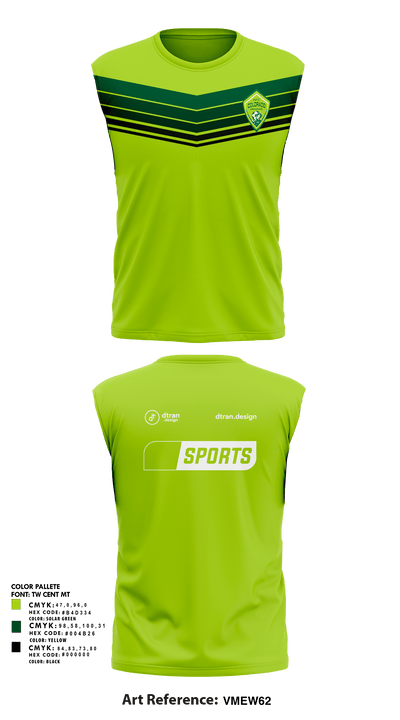 AFC Colorado Dragons 48470583 Sleeveless Performance Shirt - 1