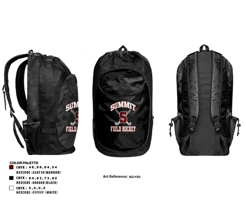 Gear Bag, Rockwood Summit Falcons Field Hockey, Field Hockey, Teamtime, Team time, sublimation, custom sports apparel, team uniforms, spirit wear, spiritwear, sports uniforms, custom shirts, team store, custom team store, fundraiser sports, apparel fundraiser