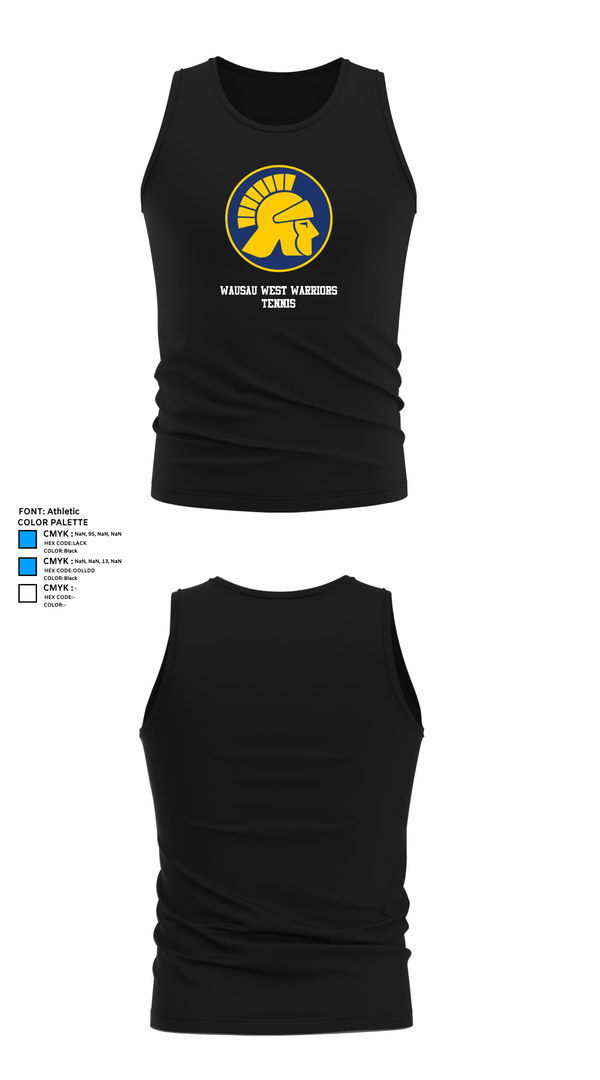 Tank Top, Wausau West Warriors Tennis, Tennis, Teamtime, Team time, sublimation, custom sports apparel, team uniforms, spirit wear, spiritwear, sports uniforms, custom shirts, team store, custom team store, fundraiser sports, apparel fundraiser