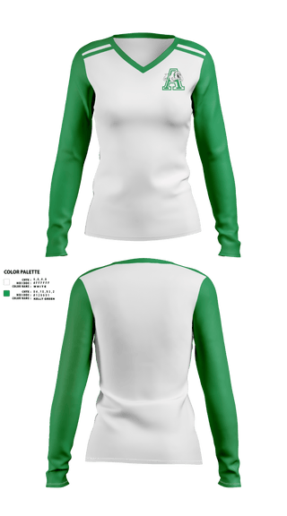 Womens Long Sleeve Vneck Shirt, Albuquerque High School Tennis, Tennis, Teamtime, Team time, sublimation, custom sports apparel, team uniforms, spirit wear, spiritwear, sports uniforms, custom shirts, team store, custom team store, fundraiser sports, apparel fundraiser
