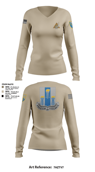 Womens Long Sleeve Vneck Shirt, Apex, 502d IEW BN, Army, Teamtime, Team time, sublimation, custom sports apparel, team uniforms, spirit wear, spiritwear, sports uniforms, custom shirts, team store, custom team store, fundraiser sports, apparel fundraiser
