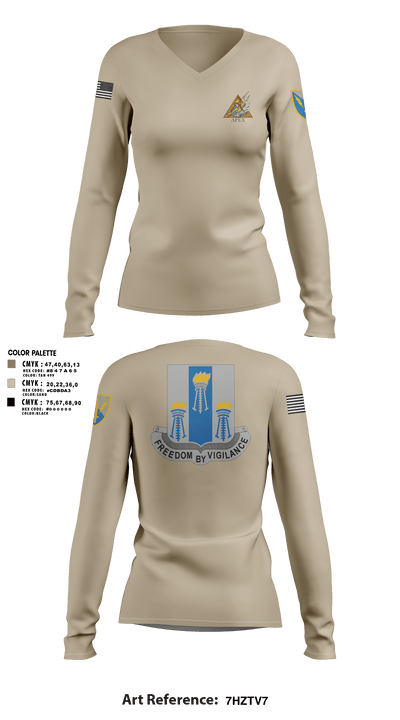 Apex, 502d IEW BN 87173501 Women's Long Sleeve V-neck Shirt - 4
