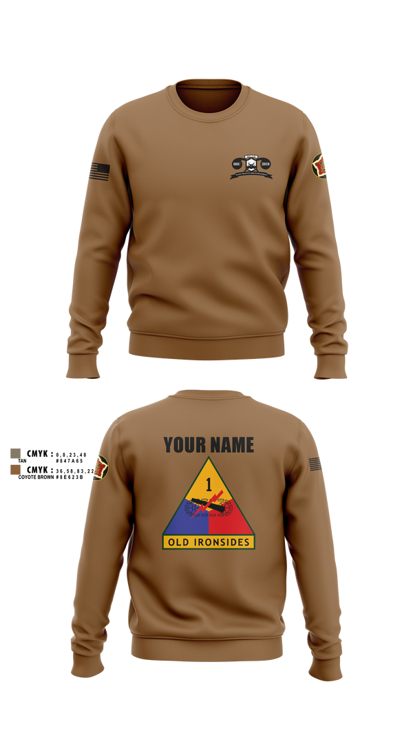 Crew Neck Sweatshirt, Recon2, Army, Teamtime, Team time, sublimation, custom sports apparel, team uniforms, spirit wear, spiritwear, sports uniforms, custom shirts, team store, custom team store, fundraiser sports, apparel fundraiser