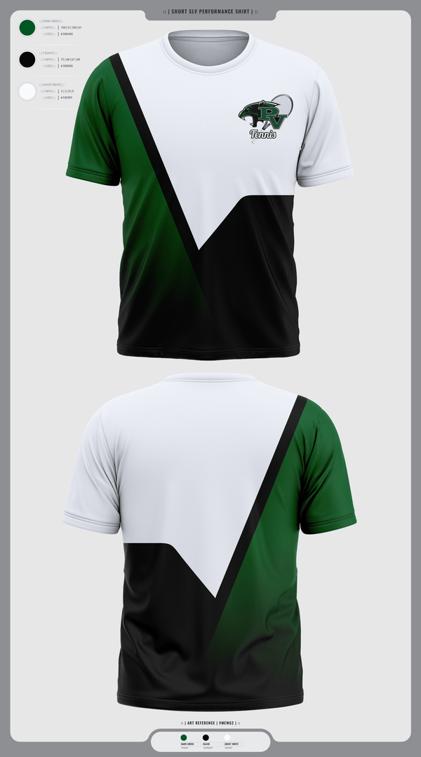 Short Sleeve Performance Shirt, Palo Verde Panthers, Tennis, Teamtime, Team time, sublimation, custom sports apparel, team uniforms, spirit wear, spiritwear, sports uniforms, custom shirts, team store, custom team store, fundraiser sports, apparel fundraiser