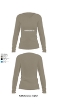 Sampson County CID 97321747 Women's Long Sleeve V-neck Shirt - 59