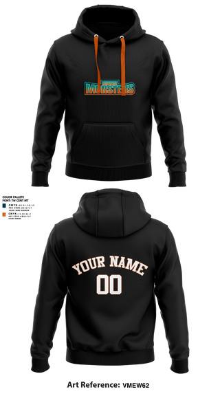 Hoodie, Midwest Monsters, Men's Basketball, Teamtime, Team time, sublimation, custom sports apparel, team uniforms, spirit wear, spiritwear, sports uniforms, custom shirts, team store, custom team store, fundraiser sports, apparel fundraiser