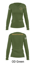 Montgomery County Police CNT 46228172 Women's Long Sleeve V-neck Shirt - 54