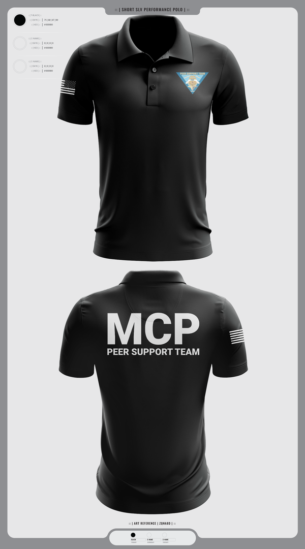 Short Sleeve Performance Polo, Montgomery County Police Peer Support Team, Police, Teamtime, Team time, sublimation, custom sports apparel, team uniforms, spirit wear, spiritwear, sports uniforms, custom shirts, team store, custom team store, fundraiser sports, apparel fundraiser
