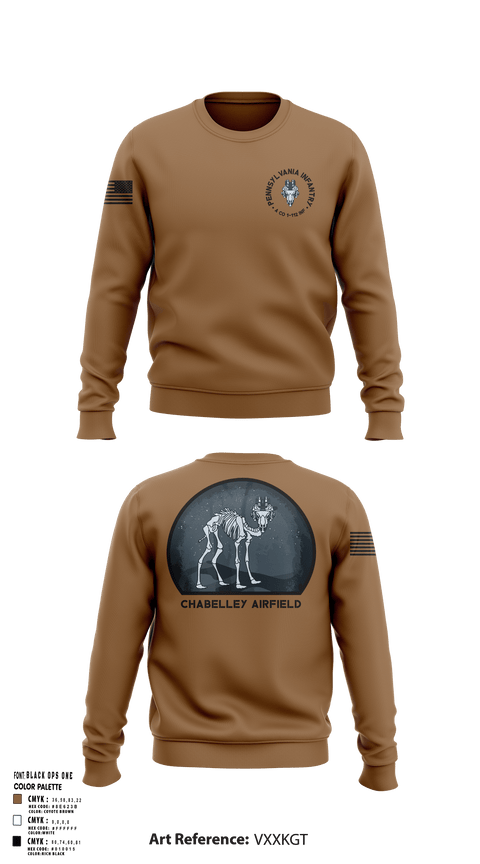 Crew Neck Sweatshirt, 1-112 INF Assassins, , Teamtime, Team time, sublimation, custom sports apparel, team uniforms, spirit wear, spiritwear, sports uniforms, custom shirts, team store, custom team store, fundraiser sports, apparel fundraiser
