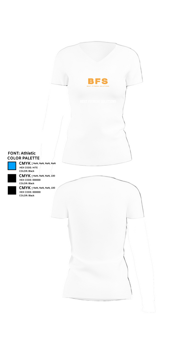 Best fitness solutions 75836808 Women's Short Sleeve V-neck Shirt - 18