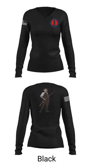 Womens Long Sleeve Vneck Shirt, , National Guard, Teamtime, Team time, sublimation, custom sports apparel, team uniforms, spirit wear, spiritwear, sports uniforms, custom shirts, team store, custom team store, fundraiser sports, apparel fundraiser