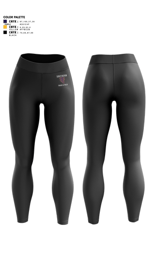 Womens Leggings, Southern Middle School Track and Field, Track & Field, Teamtime, Team time, sublimation, custom sports apparel, team uniforms, spirit wear, spiritwear, sports uniforms, custom shirts, team store, custom team store, fundraiser sports, apparel fundraiser