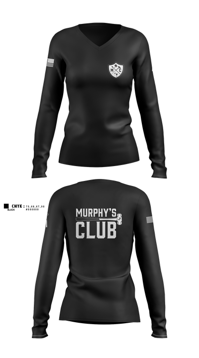 UofSC Army ROTC 7827792 Women's Long Sleeve V-neck Shirt - 1
