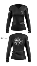 D 4-323 7608316 Women's Long Sleeve V-neck Shirt - 7