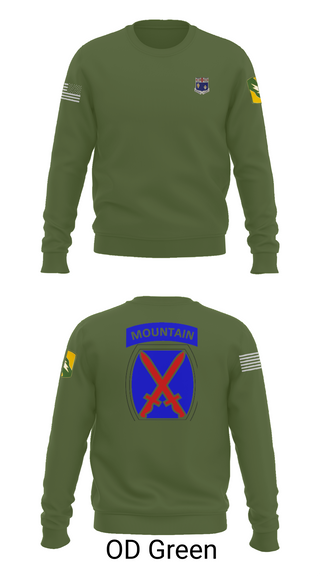 Crew Neck Sweatshirt, 1-155th, , Teamtime, Team time, sublimation, custom sports apparel, team uniforms, spirit wear, spiritwear, sports uniforms, custom shirts, team store, custom team store, fundraiser sports, apparel fundraiser
