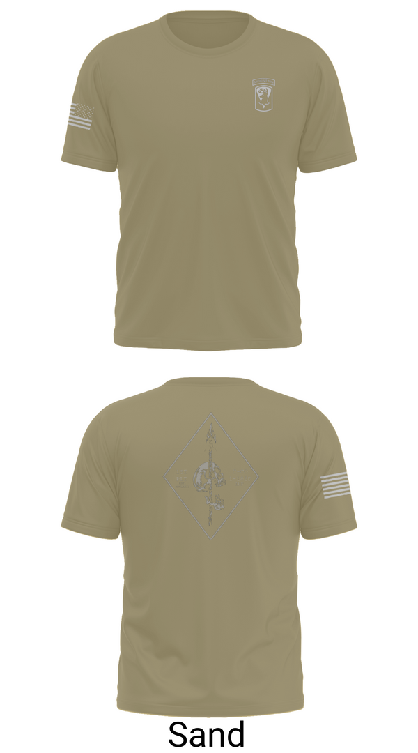 Old School Cotton Feel Shirt, Chosen Co. 1-102D INF, Army, Teamtime, Team time, sublimation, custom sports apparel, team uniforms, spirit wear, spiritwear, sports uniforms, custom shirts, team store, custom team store, fundraiser sports, apparel fundraiser