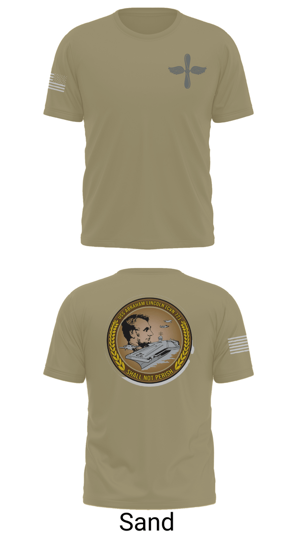 Short Sleeve Performance Shirt, CVN 72 Abraham Lincoln, , Teamtime, Team time, sublimation, custom sports apparel, team uniforms, spirit wear, spiritwear, sports uniforms, custom shirts, team store, custom team store, fundraiser sports, apparel fundraiser
