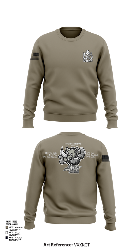 Crew Neck Sweatshirt, Rocket Rhinos, , Teamtime, Team time, sublimation, custom sports apparel, team uniforms, spirit wear, spiritwear, sports uniforms, custom shirts, team store, custom team store, fundraiser sports, apparel fundraiser